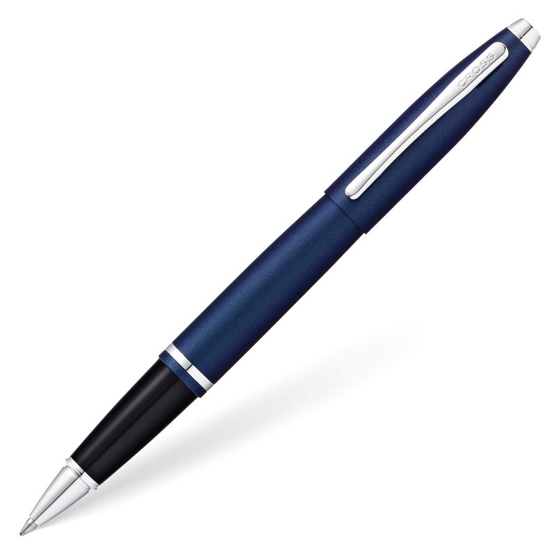 Cross Calais Refillable Gel Ink Rollerball Pen, Medium Rollerball, Includes Premium Gift Box - Matte Metallic Blue - Image 1